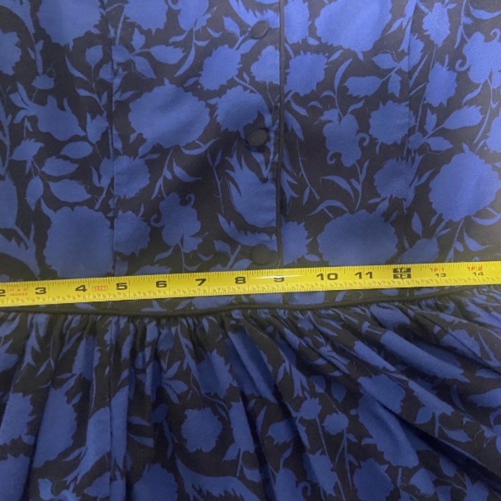 Vintage Laura Ashley Cotton & Wool Floral Dress Maxi US Size 12 - Picture 7 of 9